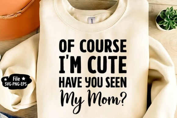 Adorable Baby Saying T-Shirt Design: SVG, PNG, EPS Files