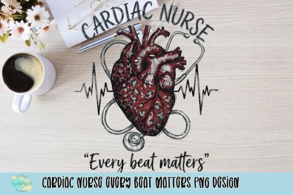 Cardiac Nurse Every Beat Matters PNG Design