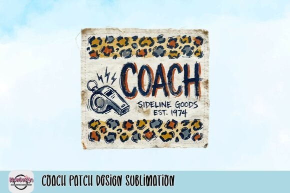 Coach Patch Design Sublimation: A Vintage Asset for Modern Projects