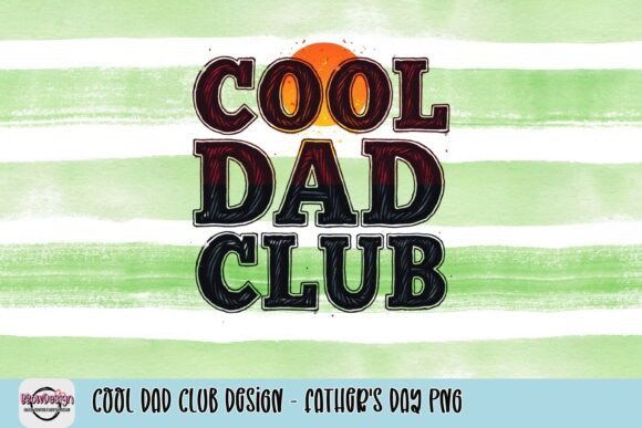 Cool Dad Club Design: A Vintage PNG for Modern Creations