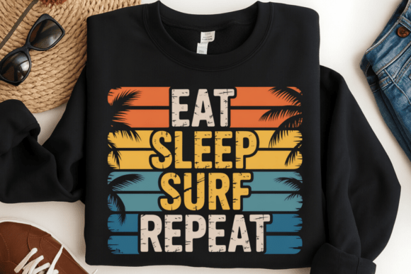 Elevate Your Brand with a Vintage Surfing Lifestyle Quote Design PNG