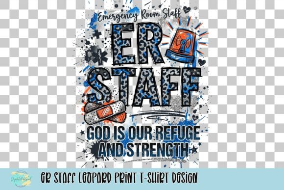ER Staff Leopard Print T-Shirt Design: Bold Graphic Assets