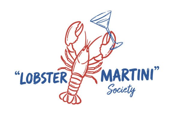 Lobster Martini Society Funny SVG Design