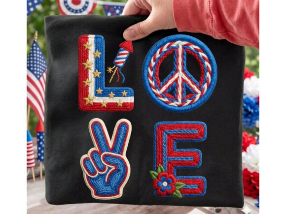 Love Peace Flag Symbols Tshirt Design