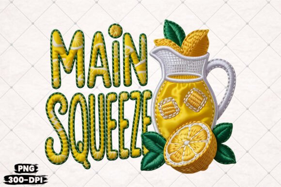 Main Squeeze Lemonade: A Vibrant Summer Design Asset