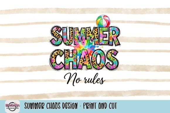Summer Chaos Design: Print and Cut for Vibrant Projects