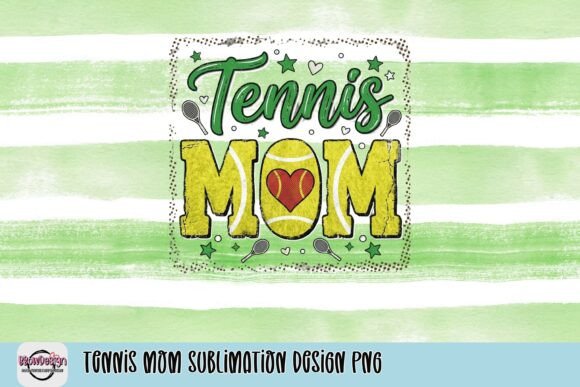 Tennis Mom Sublimation Design PNG: A Graphic Designer's Asset